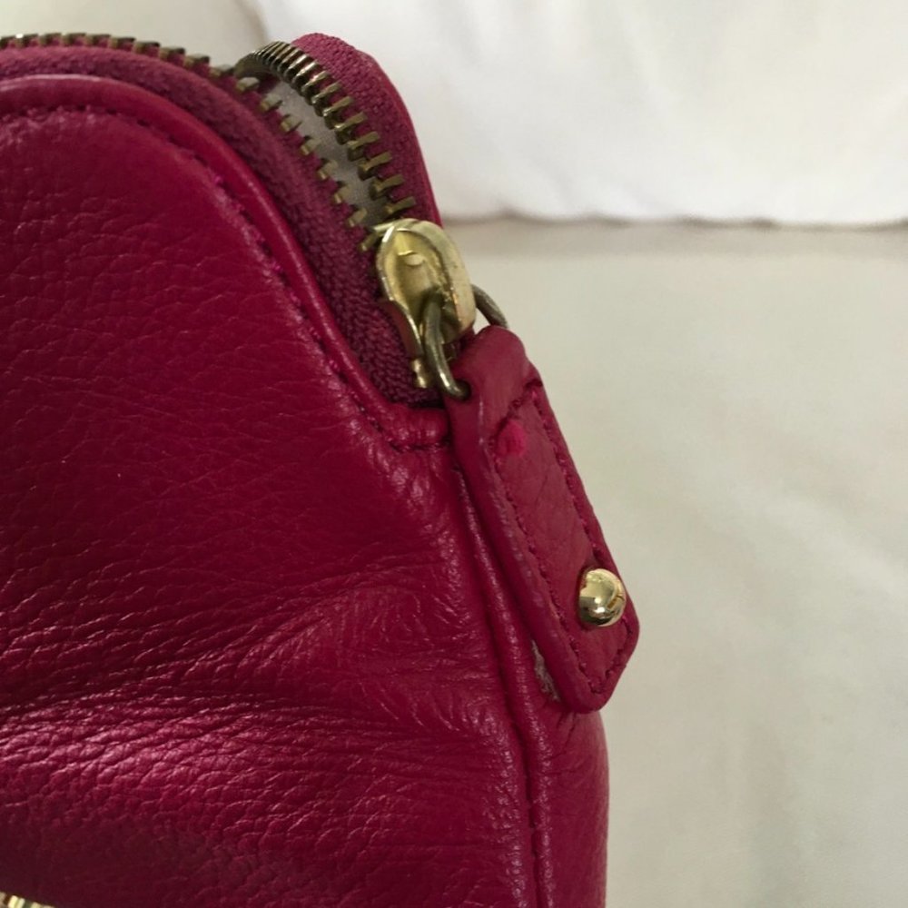 Talbots Fushcia Pink Fold Over Wristlet Purse - Picture 3 of 7